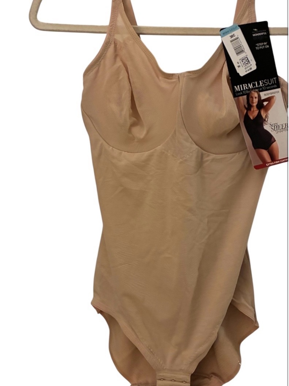 NWT Miracle suit Sexy Sheer Shaping Bodybriefer SZ 38C